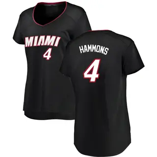 Women's A.J. Hammons Miami Heat Fanatics Branded Black Fast Break Jersey - Icon Edition