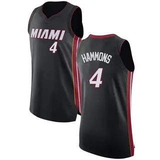 Women's A.J. Hammons Miami Heat Nike Swingman Black Jersey - Icon Edition