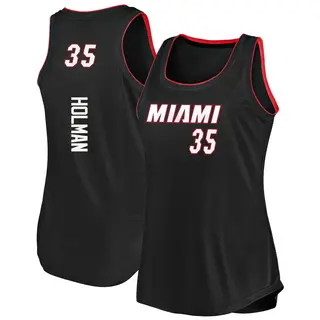 Women's Aric Holman Miami Heat Fanatics Branded Fast Break Black 2019/20 Tank Jersey - Icon Edition