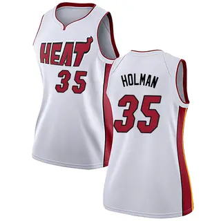 Women's Aric Holman Miami Heat Nike Swingman White Jersey - Association Edition