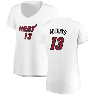 Women's Bam Adebayo Miami Heat Fanatics Branded White Fast Break Jersey - Association Edition