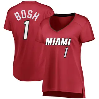 Women's Chris Bosh Miami Heat Fanatics Branded Fast Break Wine Jersey - Statement Edition