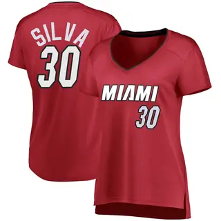 Women's Chris Silva Miami Heat Fanatics Branded Fast Break Wine Jersey - Statement Edition