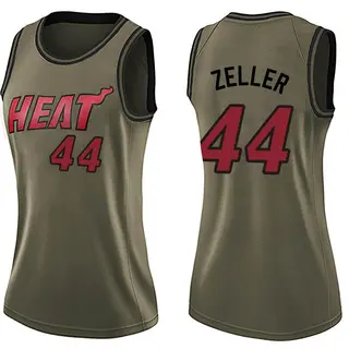 Women's Cody Zeller Miami Heat Nike Swingman Green Salute to Service Jersey