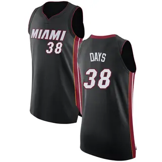 Women's Darius Days Miami Heat Nike Swingman Black Jersey - Icon Edition