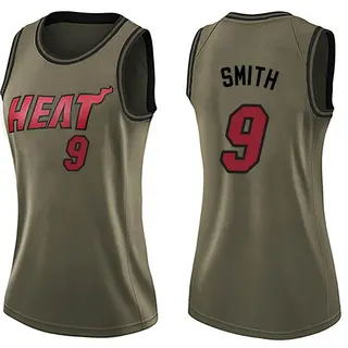 Women's Dru Smith Miami Heat Nike Swingman Green Salute to Service Jersey