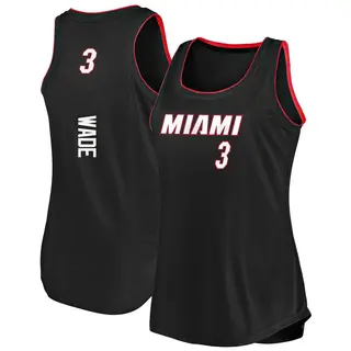 Women's Dwyane Wade Miami Heat Fanatics Branded Fast Break Black 2019/20 Tank Jersey - Icon Edition