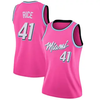 Women's Glen Rice Miami Heat Nike Swingman Pink 2018/19 Jersey - Earned Edition