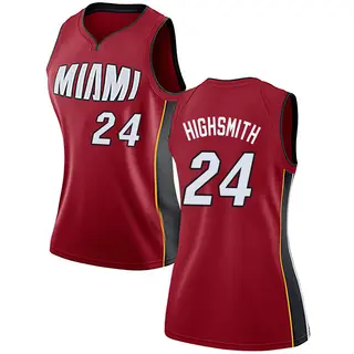 Women's Haywood Highsmith Miami Heat Nike Swingman Red Jersey - Statement Edition
