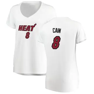 Women's Jamal Cain Miami Heat Fanatics Branded Fast Break White Jersey - Association Edition
