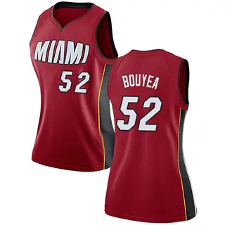Women's Jamaree Bouyea Miami Heat Nike Swingman Red Jersey - Statement Edition