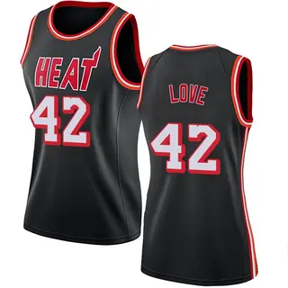 Women's Kevin Love Miami Heat Nike Swingman Black Fashion Hardwood Classics Jersey