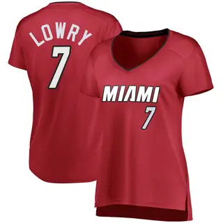 Women's Kyle Lowry Miami Heat Fanatics Branded Fast Break Wine Jersey - Statement Edition