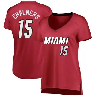 Women's Mario Chalmers Miami Heat Fanatics Branded Fast Break Wine Jersey - Statement Edition