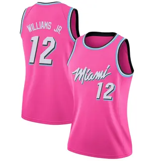Women's Matt Williams Jr. Miami Heat Nike Swingman Pink 2018/19 Jersey - Earned Edition