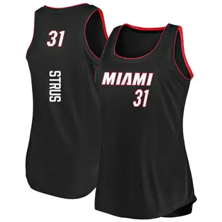 Women's Max Strus Miami Heat Fanatics Branded Fast Break Black 2019/20 Tank Jersey - Icon Edition