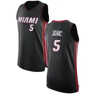 Women's Nikola Jovic Miami Heat Nike Swingman Black Jersey - Icon Edition