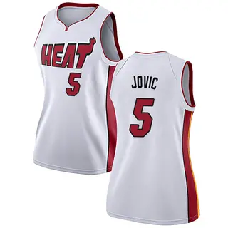 Women's Nikola Jovic Miami Heat Nike Swingman White Jersey - Association Edition