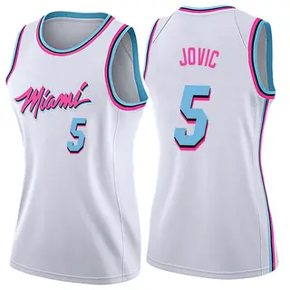 Women's Nikola Jovic Miami Heat Nike Swingman White Jersey - City Edition