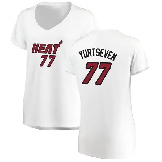 Women's Omer Yurtseven Miami Heat Fanatics Branded White Fast Break Jersey - Association Edition
