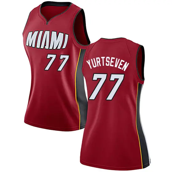 Women's Omer Yurtseven Miami Heat Nike Swingman Red Jersey - Statement Edition