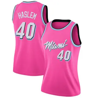 Women's Udonis Haslem Miami Heat Nike Swingman Pink 2018/19 Jersey - Earned Edition