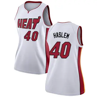 Women's Udonis Haslem Miami Heat Nike Swingman White Jersey - Association Edition
