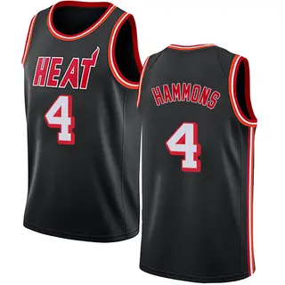 Youth A.J. Hammons Miami Heat Nike Swingman Black Fashion Hardwood Classics Jersey