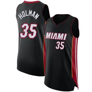 Youth Aric Holman Miami Heat Nike Authentic Black Jersey - Icon Edition
