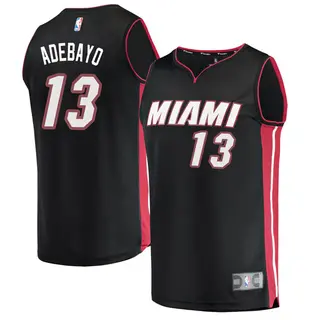 Youth Bam Adebayo Miami Heat Fanatics Branded Black Fast Break Jersey - Icon Edition