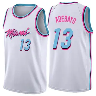 Youth Bam Adebayo Miami Heat Nike Swingman White Jersey - City Edition