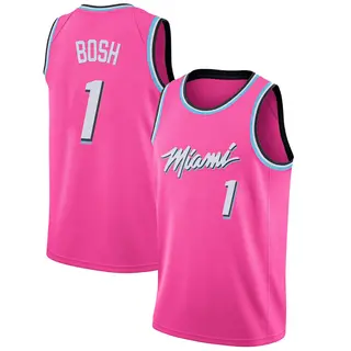 Youth Chris Bosh Miami Heat Nike Swingman Pink 2018/19 Jersey - Earned Edition