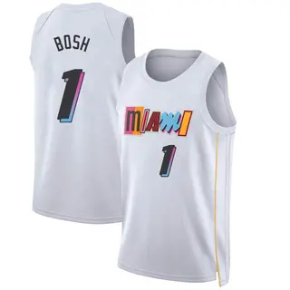 Youth Chris Bosh Miami Heat Nike Swingman White 2022/23 City Edition Jersey