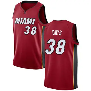 Youth Darius Days Miami Heat Nike Swingman Red Jersey - Statement Edition