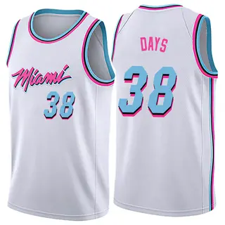 Youth Darius Days Miami Heat Nike Swingman White Jersey - City Edition