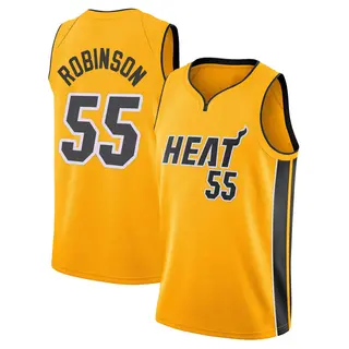 Youth Duncan Robinson Miami Heat Nike Swingman Gold 2020/21 Jersey - Earned Edition