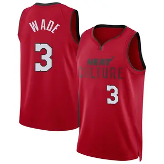 Youth Dwyane Wade Miami Heat Nike Swingman Red 2024/25 City Edition Jersey