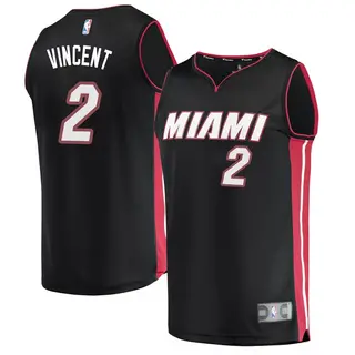 Youth Gabe Vincent Miami Heat Fanatics Branded Black Fast Break Jersey - Icon Edition