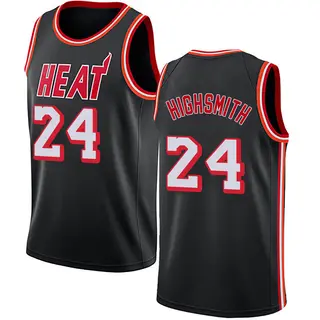 Youth Haywood Highsmith Miami Heat Nike Swingman Black Fashion Hardwood Classics Jersey