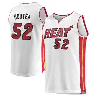Youth Jamaree Bouyea Miami Heat Fanatics Branded Fast Break White Jersey - Association Edition