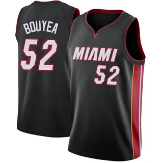 Youth Jamaree Bouyea Miami Heat Nike Swingman Black Jersey - Icon Edition