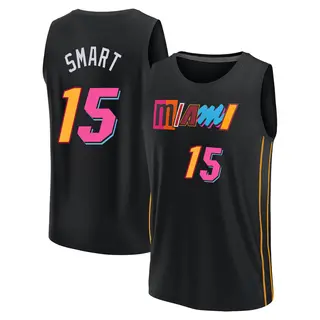 Youth Javonte Smart Miami Heat Fanatics Branded Replica Black 2021/22 Fast Break City Edition Jersey