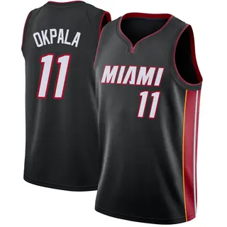 Youth KZ Okpala Miami Heat Nike Swingman Black Jersey - Icon Edition