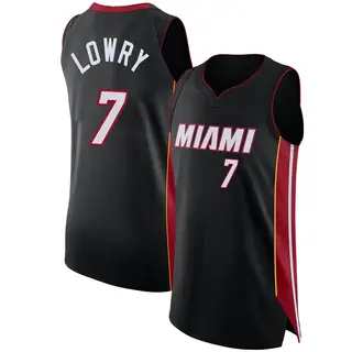 Youth Kyle Lowry Miami Heat Nike Authentic Black Jersey - Icon Edition