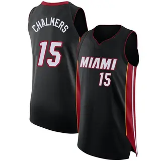 Youth Mario Chalmers Miami Heat Nike Authentic Black Jersey - Icon Edition