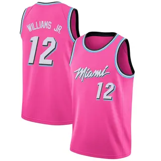 Youth Matt Williams Jr. Miami Heat Nike Swingman Pink 2018/19 Jersey - Earned Edition