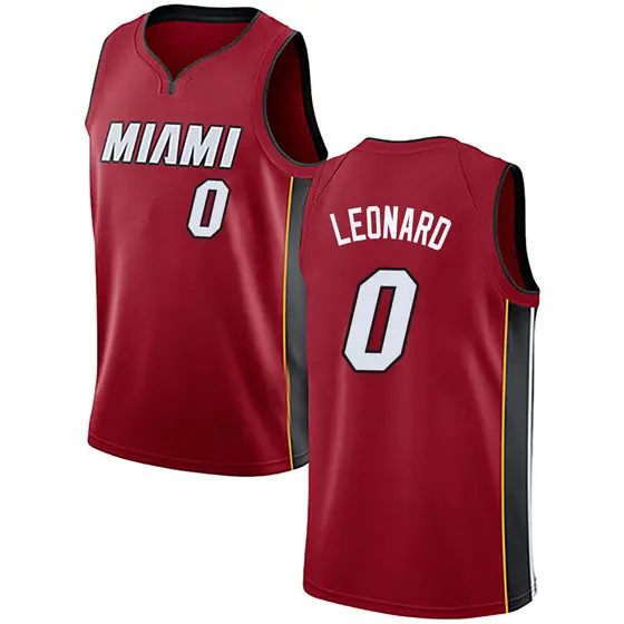 Youth Meyers Leonard Miami Heat Nike Swingman Red Jersey - Statement Edition