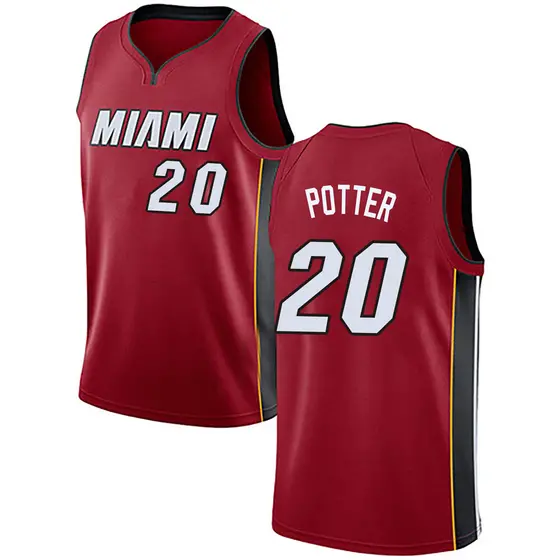 Youth Micah Potter Miami Heat Nike Swingman Red Jersey - Statement Edition