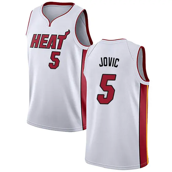 Youth Nikola Jovic Miami Heat Nike Swingman White Jersey - Association Edition