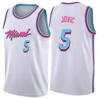 Youth Nikola Jovic Miami Heat Nike Swingman White Jersey - City Edition